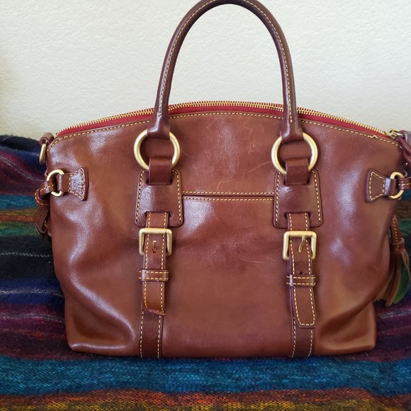 Dooney & Bourke Florentine Leather Satchel - Picture 2 of 4